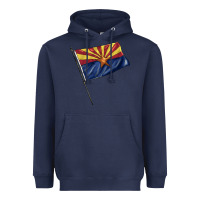 Navy arizona flag Heavyweight Hoodie - BarkalooDesign