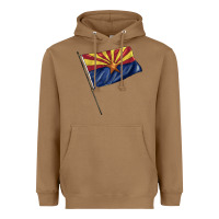 Toasted Coconut arizona flag Heavyweight Hoodie - BarkalooDesign
