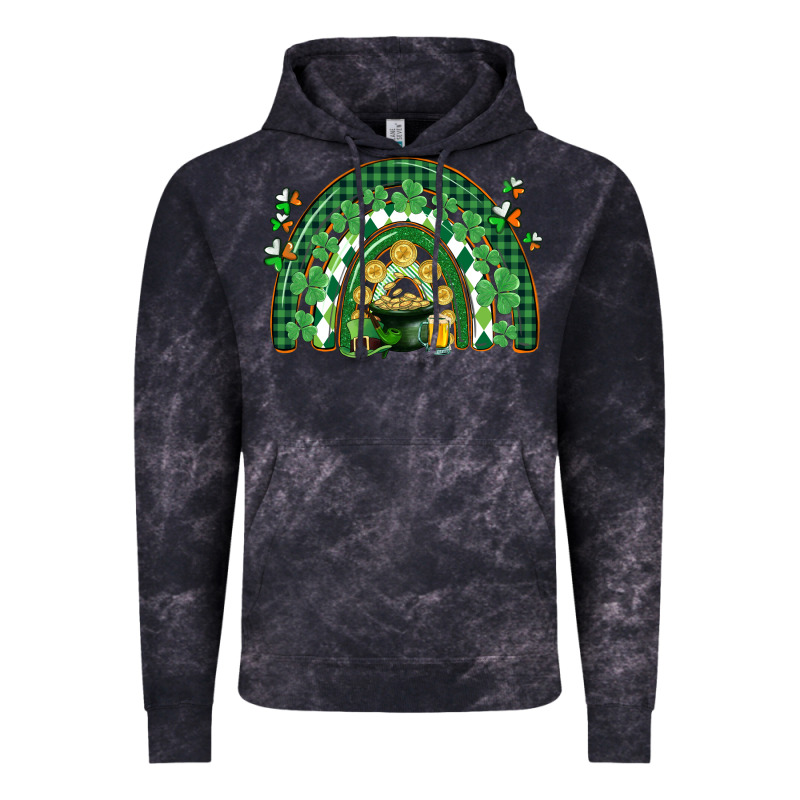 St. Patrick's Rainbow Vintage Hoodie by CowGirlArtShop | Teevron