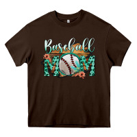 Chocolate Brown Baseboll Mom Heavy Core Tee - Bettercallsaul