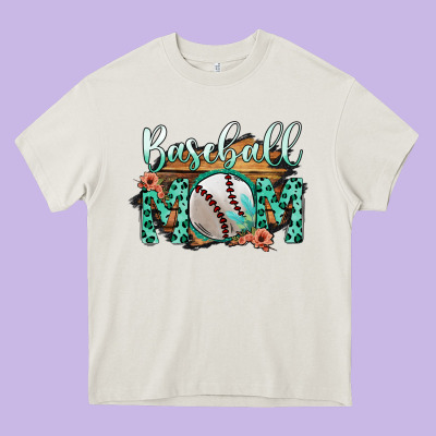 Baseboll Mom Heavy Core Tee Designed By Bettercallsaul
