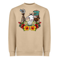 Mushroom farm life sheep Heavyweight Sweatshirt - SublimationCraftShop