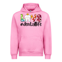 Fuchsia Pink love dentallife Urban Hoodie - AdoDesignShop