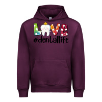 Mauve Wine love dentallife Urban Hoodie - AdoDesignShop