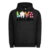 Pigment Black love dentallife Urban Hoodie - AdoDesignShop