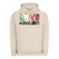 Pigment French Oak love dentallife Urban Hoodie - AdoDesignShop