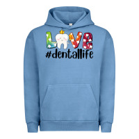 Pigment Pebble Blue love dentallife Urban Hoodie - AdoDesignShop