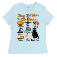 Baby Blue Things That Make Me Happy Ladies Tee - texasbilliewilder