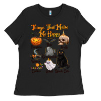 Black Things That Make Me Happy Ladies Tee - texasbilliewilder