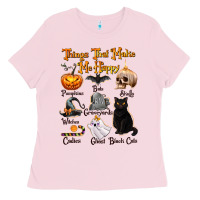 Bubblegum Pink Things That Make Me Happy Ladies Tee - texasbilliewilder