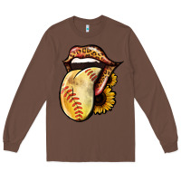 Chestnut Softball Tongue Long Sleeve Tee - Jasminsmagicworld