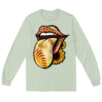 Matcha Softball Tongue Long Sleeve Tee - Jasminsmagicworld