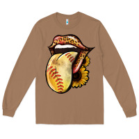 Toasted Coconut Softball Tongue Long Sleeve Tee - Jasminsmagicworld