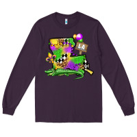 Plum louisiana map alligator mardi gras olivia Long Sleeve Tee - OliviaCreatesArt