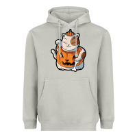 Moon Dust cute kawaii maneki neko cat halloween pumpkin costume boys Heavyweight Hoodie - trangStudio