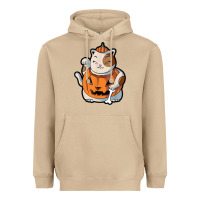Mushroom cute kawaii maneki neko cat halloween pumpkin costume boys Heavyweight Hoodie - trangStudio