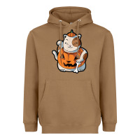 Toasted Coconut cute kawaii maneki neko cat halloween pumpkin costume boys Heavyweight Hoodie - trangStudio