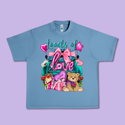 Loads Of Love Truck Valentine's Day Urban Heavy Tee Designed By Howdyjamesfarm