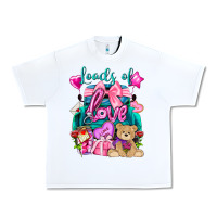 White Loads of love truck Valentine's Day Urban Heavy Tee - HowdyJamesFarm