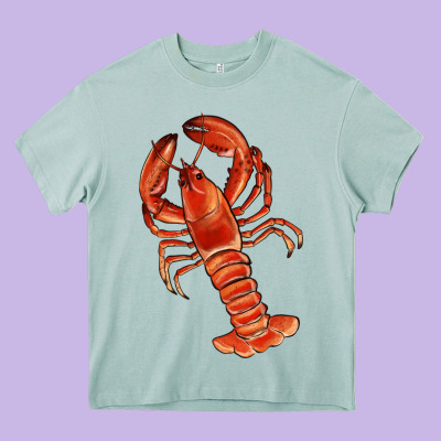 Crawfish Heavy Core Tee Designed By Ranaportraitstore