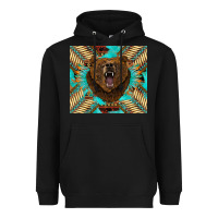 Black bear native american  tumbler Heavyweight Hoodie - BarkalooDesign