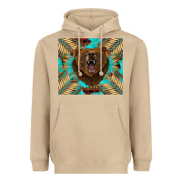 Mushroom bear native american  tumbler Heavyweight Hoodie - BarkalooDesign