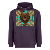Plum bear native american  tumbler Heavyweight Hoodie - BarkalooDesign