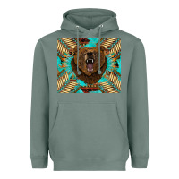 Sage bear native american  tumbler Heavyweight Hoodie - BarkalooDesign