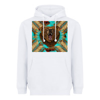 White bear native american  tumbler Heavyweight Hoodie - BarkalooDesign
