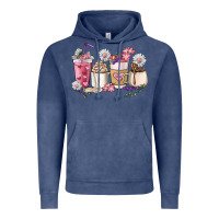Vintage Denim Mama coffee cup mother's day Vintage Hoodie - HowdyJamesFarm