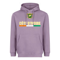 Lavender Cote d_Ivoire National Flag Ivory Coast Coat Of Arms Gift Heavyweight Hoodie - trangStudio