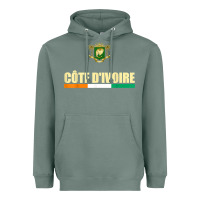 Sage Cote d_Ivoire National Flag Ivory Coast Coat Of Arms Gift Heavyweight Hoodie - trangStudio