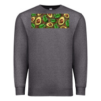 Charcoal Heather avocados with wood and leopard background 11 oz mug Premium Sweatshirt - BarkalooDesign