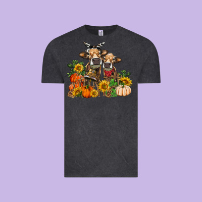 Fall Heifer Cows Vintage Tee Designed By Ranaportraitstore