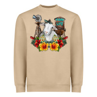 Mushroom farm life sheep Heavyweight Sweatshirt - SublimationCraftShop