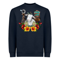 Navy farm life sheep Heavyweight Sweatshirt - SublimationCraftShop