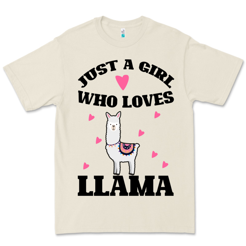 Llama Just A Girl Who Loves Llamas Premium Tee by Bettercallsaul | Teevron