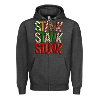 Charcoal Heather Stink stank stunk Zipper Hoodie - Artiststas