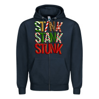 Navy Stink stank stunk Zipper Hoodie - Artiststas