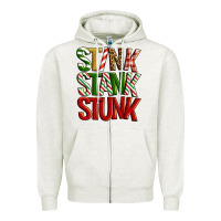 Oatmeal Heather Stink stank stunk Zipper Hoodie - Artiststas