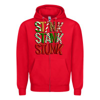 Red Stink stank stunk Zipper Hoodie - Artiststas