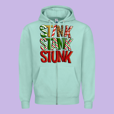 Stink Stank Stunk Zipper Hoodie Designed By Artiststas