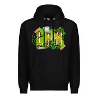 Black St. Patricks Day Lpn Premium Hoodie - CowhideDigitalArt