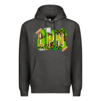 Charcoal Heather St. Patricks Day Lpn Premium Hoodie - CowhideDigitalArt