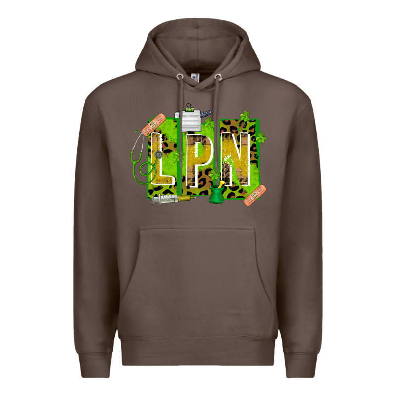 St. Patricks Day Lpn Premium Hoodie by CowhideDigitalArt | Teevron