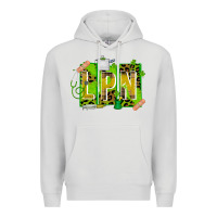 Dove Grey St. Patricks Day Lpn Premium Hoodie - CowhideDigitalArt