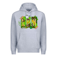 Heather Grey St. Patricks Day Lpn Premium Hoodie - CowhideDigitalArt