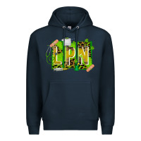 Navy St. Patricks Day Lpn Premium Hoodie - CowhideDigitalArt