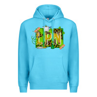 Ocean Blue St. Patricks Day Lpn Premium Hoodie - CowhideDigitalArt