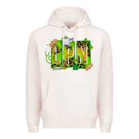 Pale Pink St. Patricks Day Lpn Premium Hoodie - CowhideDigitalArt